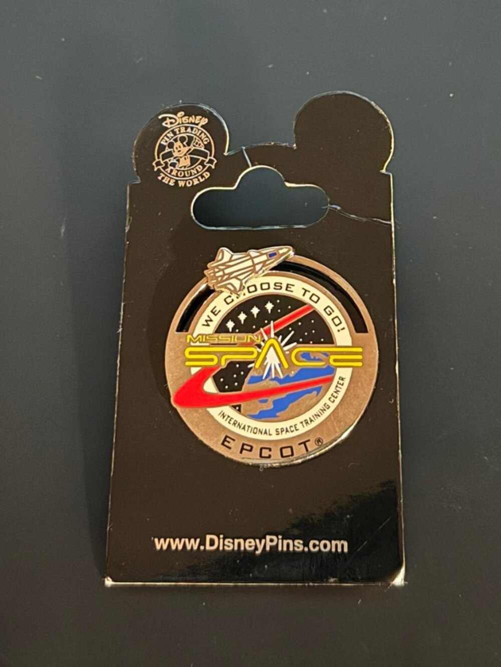 Disney EPCOT Mission: SPACE Slider Trading Pin -NEW (Original Card)